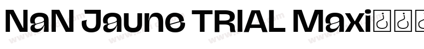NaN Jaune TRIAL Maxi字体转换